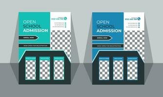 Flyer design template vector