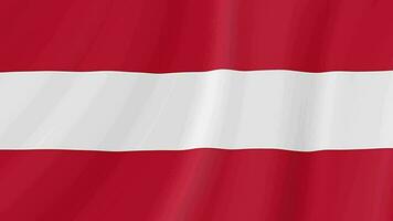 Österreich winken Flagge. österreichisch realistisch Flagge Animation. schließen oben Bewegung Schleife Hintergrund video