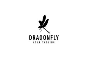 dragonfly logo vector icon illustration