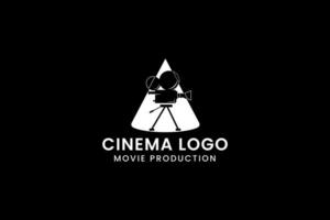 cinema logo vector icon illustration