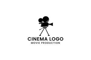cinema logo vector icon illustration