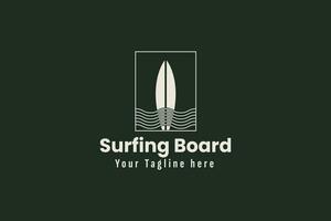 tabla de surf logo vector icono ilustración