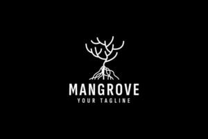 mangrove tree logo vector icon illustration