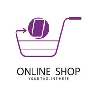 Online Shop Logo Template vector