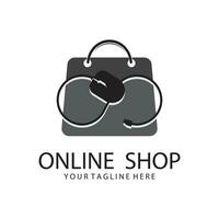 Online Shop Logo Template vector