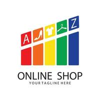 Online Shop Logo Template vector