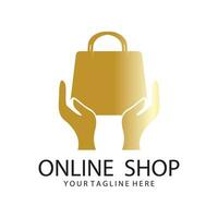 Online Shop Logo Template vector