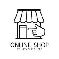 Online Shop Logo Template vector