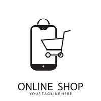 Online Shop Logo Template vector