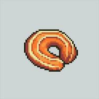 Pixel art illustration Cookies. Pixelated Cookies. Cookies pixelated for the pixel art game and icon for website and video game. old school retro. vector