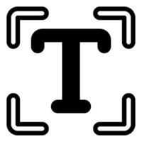 Typography icon illustration for web, app, infographic, etc vector