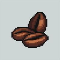 Pixel art illustration Coffee Bean. Pixelated Coffee Bean. Coffee Bean pixelated for the pixel art game and icon for website and video game. old school retro. vector