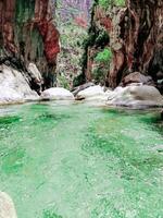 Beautiful turquoise waters of the el kennar valley photo