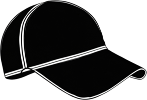 black cap icon. AI Generated png
