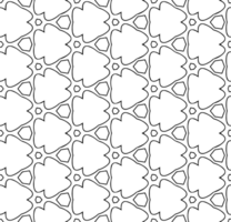 Black seamless abstract pattern. Overlay for background and backdrop. Ornamental design. PNG graphic illustration with transparent background.