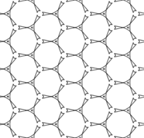 Black seamless abstract pattern. Overlay for background and backdrop. Ornamental design. PNG graphic illustration with transparent background.