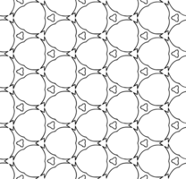 Black seamless abstract pattern. Overlay for background and backdrop. Ornamental design. PNG graphic illustration with transparent background.