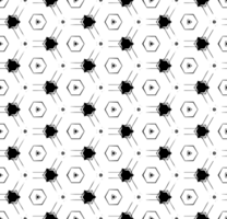 Black seamless abstract pattern. Overlay for background and backdrop. Ornamental design. PNG graphic illustration with transparent background.