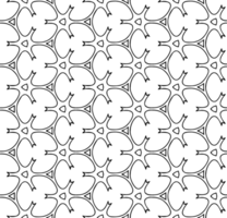 Black seamless abstract pattern. Overlay for background and backdrop. Ornamental design. PNG graphic illustration with transparent background.