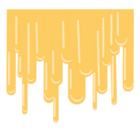 Yellow liquid drips png