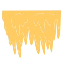 Yellow liquid drips png