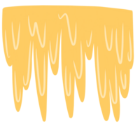 Yellow liquid drips png