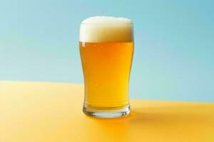 AI generated Beer in glass. AI Generative Pro Photo