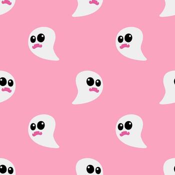 dibujos animados fantasma vector sin costura modelo antecedentes.