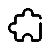 Puzzle icon vector symbol design illustration