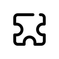 Puzzle icon vector symbol design illustration