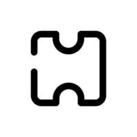 Puzzle icon vector symbol design illustration