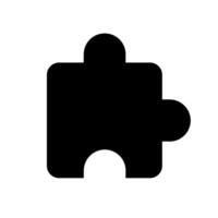 Puzzle icon vector symbol design illustration