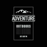 Adventure Illustration typography for t shirt, poster, logo, sticker, or apparel merchandise vector