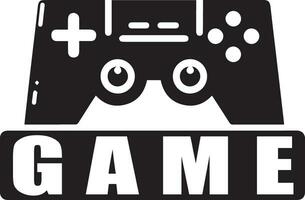 Game Logo vector illustration black color 12
