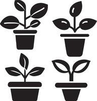 Plant Icon vector art illustration 3