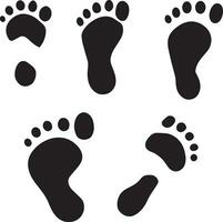 footprint vector silhouette 1