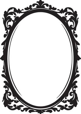 Vintage Frame vector silhouette illustration 5