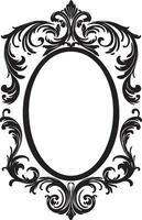 Vintage Frame vector silhouette illustration 8