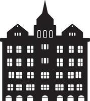 Building vector silhouette illustration 9