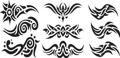 Tribal tattoo design vector art illustration 19