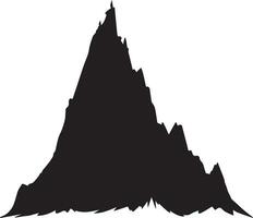 Mountain vector silhouette illustration 6