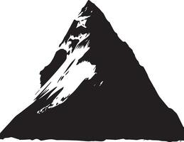 Mountain vector silhouette illustration 7