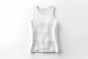 ai generative Blank sleeveless t-shirt mockup, front view photo