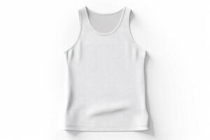 ai generative Blank sleeveless t-shirt mockup, 3d rendering photo