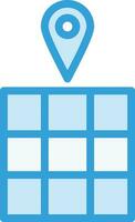 Grid location Vector Icon Design Illustration