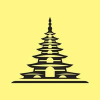 Pagoda Image Vector, Art and logo vector