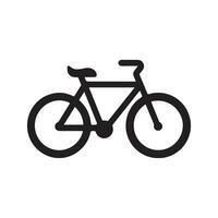 Ilustración de vector de icono de bicicleta