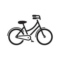 Ilustración de vector de icono de bicicleta