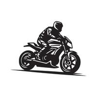 motocicleta carreras imagen vector, motocicleta silueta vector