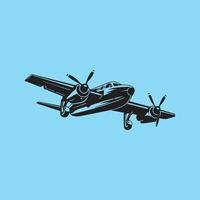 Airplane image vector and illustration